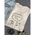 thumbnail image 3 of I Woof You T-Shirt Women -Image by Shutterstock, Female Medium, 3 of 4