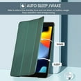 thumbnail image 4 of for iPad 9th/ 8th/ 7th Generation Case 10.2 Inch (2021/2020/2019 Release), 10.2 iPad Case 9th/ 8th/ 7th Gen Cover, Slim Smart Cover with Translucent Hard Shell Back -MidnightGreen, 4 of 14