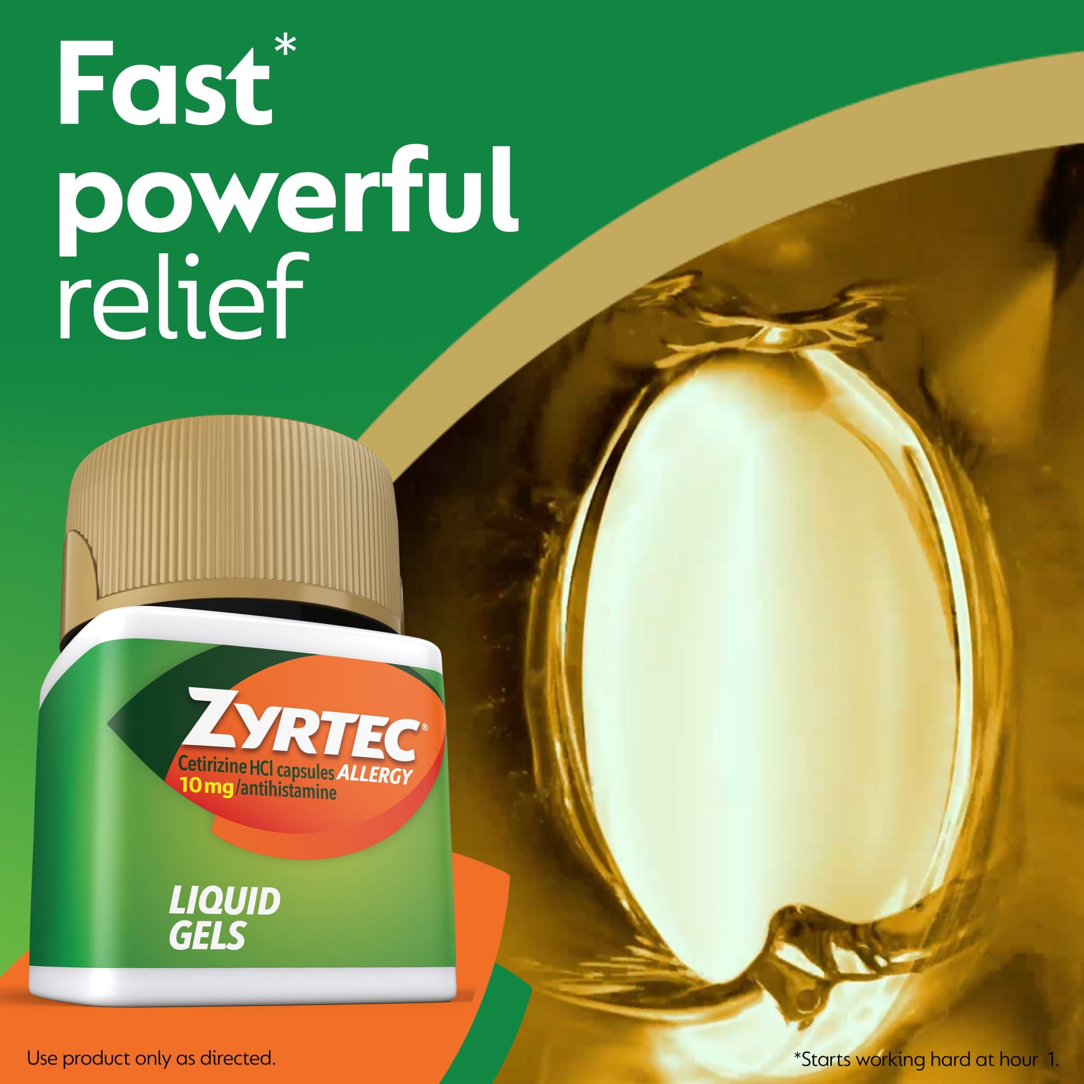Zyrtec 24 Hour Allergy Relief Antihistamine Capsules, 40 Zyrtec 24 Hour Allergy Relief Antihistamine Capsules, 40