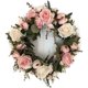 thumbnail image 2 of Guirnalda de primavera de rosas para puerta delantera, guirnalda rosa hecha a mano, guirnalda de primavera de imitación para puerta delantera, pared, boda, fiesta, decoración del hogar, 2 of 7