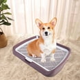 thumbnail image 1 of facefd Mesh Dog Toilet Litter Box Easy Clean Comfortable for Small and Medium Dogs Pink, 1 of 9