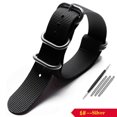 thumbnail image 3 of Correa de reloj de nailon para Omega Seiko, estilo universal para hombre, hebilla de acero inoxidable, lona deportiva para exteriores engrosada, 20 mm, 22 mm, 3 of 5