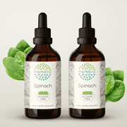 HerbEra Spinach Tincture, Herbal Dietary Supplement for Nutritional Support, Spinach (Spinacia oleracea) Dried Leaf Extract, Natural, Alcohol-Free, Drops 2x4 oz
