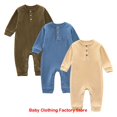 thumbnail image 1 of Pijamas para bebé recién nacido, Ropa De dormir 100% De algodón con cremallera, con calcetines, para otoño y primavera, 1 of 4