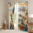 thumbnail image 3 of Homewish Teens Western Cowboy Curtains Pack of 2 (42x84 Each),Exotic Style Curtains Blackout,Retro Vintage Bedroom Curtains,Luxury Bedroom Decor, 3 of 6