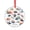 Pattern, variant on Music Round Vinyl Record Xmas Ornament Holiday Decor And Xmas Gifts Ideas Broken Vinyl Record Round Shaped Glass Ornament