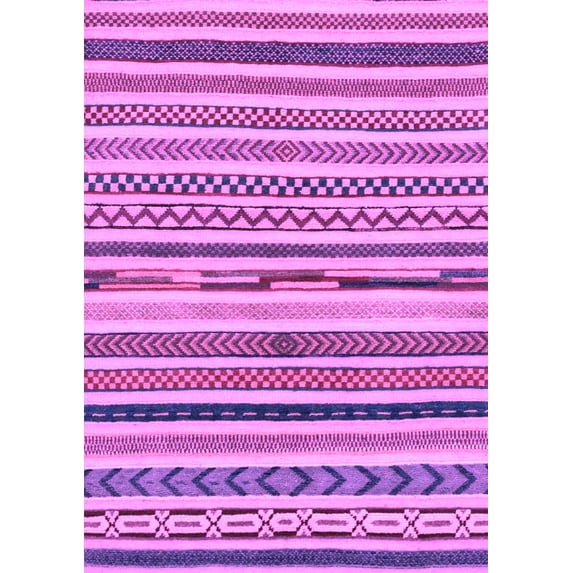 Ahgly Company Indoor Rectangle Abstract Purple Modern Area Rugs, 8' x 12'