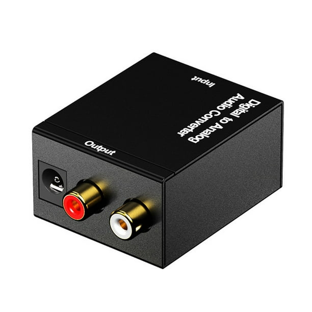 Adaptateur de convertisseur audio numérique vers analogique Jack 3,5 mm  Décodeur RCA Signal coaxial à fibre optique
