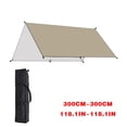 thumbnail image 5 of Fnochy Camping Tarp - Heavy Duty Tent Shelter or Rain Fly - Waterproof Camping Essentials for Backpacking, Hiking, Traveling, Sky Blue, 5 of 8