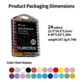 thumbnail image 2 of Truecolor 24 Colors Soft Tip Acrylic Paint Markers, Single Tip Paint Pens in PP Storage Case for Glass, Ceramic, Wood, Plastic, Canvas and Paper, 2 of 6