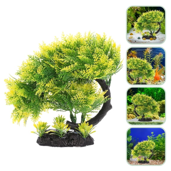 YSNOOWE Árbol Artificial Decorativo Imitación Para De Acuario
