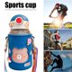 thumbnail image 5 of Sywqhk Taza de agua para niños de 620 ml con bolsa de silicona biberón de dibujos animados (azul) Sywqhk Alta Calidad, 5 of 6