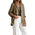 thumbnail image 2 of Women's UPF 50+ Lightweight Athletic Jacket Sun Protection Full Zip Long Sleeve Shirts Hiking Outdoor Pockets, 2 of 7