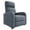 Grey, variant on CazToi Linen Recliner Chair with Footrest & Side Pocket 300lb Capacity Armchair for Living Room & Home Theater