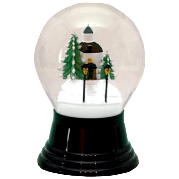 Alexander Taron 5" Black and Green Perzy Snow Globe Medium Silent Night Decoration