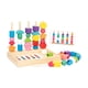 thumbnail image 4 of Juego de juguetes de secuenciación de cuentas de madera Montessori, juguetes de aprendizaje preescolar con , cuentas de cordones y bloques, 4 of 9