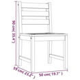 thumbnail image 4 of vidaXL Garden Chairs 4 pcs Solid Wood Teak, 4 of 5