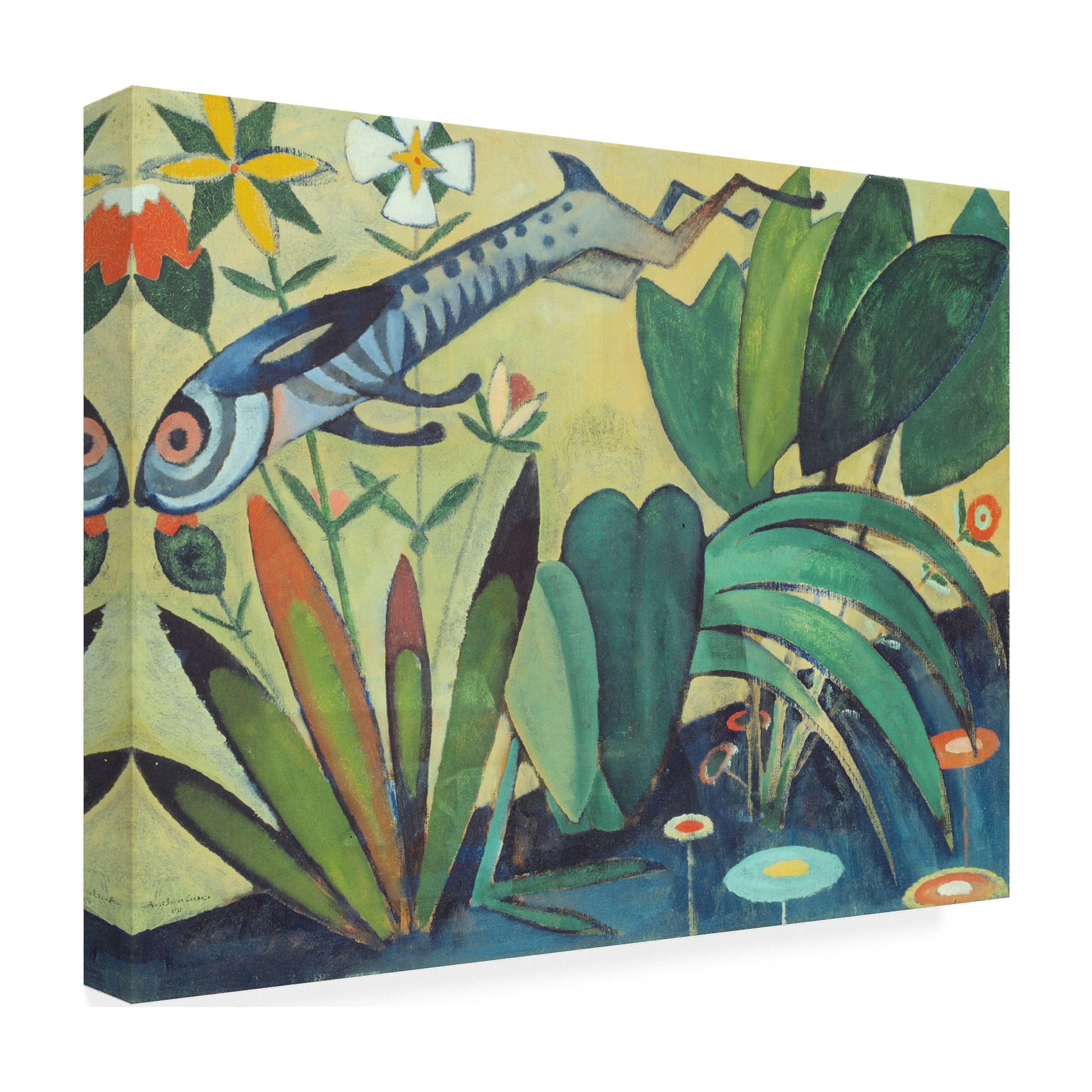 Souza Cardoso 'The Leap Of The Rabbit' Canvas Art