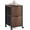 Walnut, variant on WoofPaw 2 Drawer Mobile File Cabinet, Rolling Fluted Filing Cabinet Under Desk File Cabinet with Wheels, Fabric Drawers Printer Stand for Home Office, Fits Letter Size, White