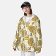 thumbnail image 5 of Goofa Cartoon Honey Pot Bee Sunflower Printed Women's UPF 50+ Sun Protection Hoodie Jacket Lightweight Long Sleeve Sun Shirt for Women with Pocket Hiking Outdoor-3X-Large, 5 of 9