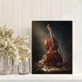 thumbnail image 2 of Vintage Cello Still Life Oil Canvas Art, Perfect for Living Room, Study, Music Room, Office, Hallway Decor, 2 of 8