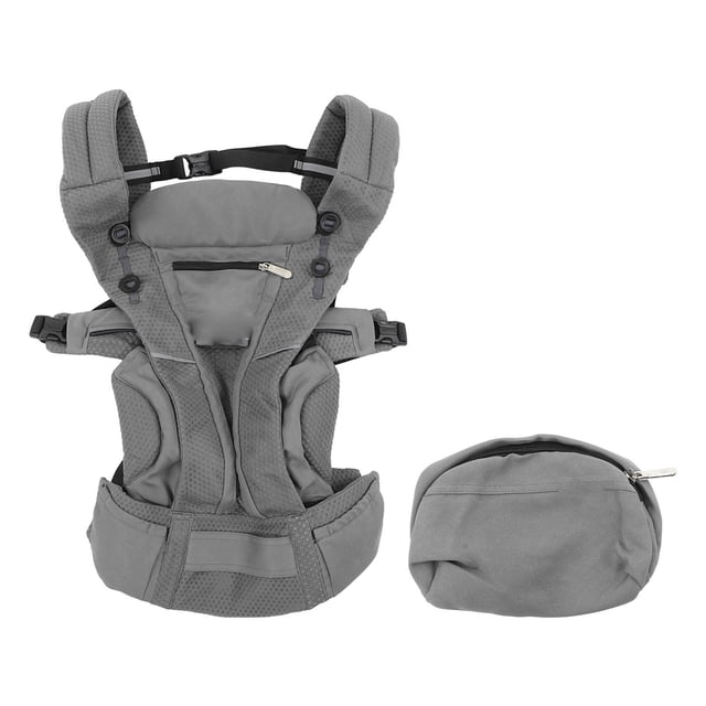 Portabebés ergonómico para todas las posiciones, con la cara hacia adentro y hacia afuera, color gris oscuro