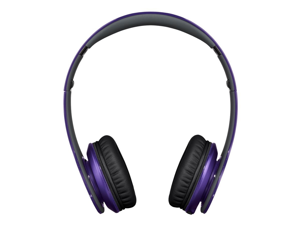 Solo HD Headphones with mic - full size - wired - purple - Walmart.com