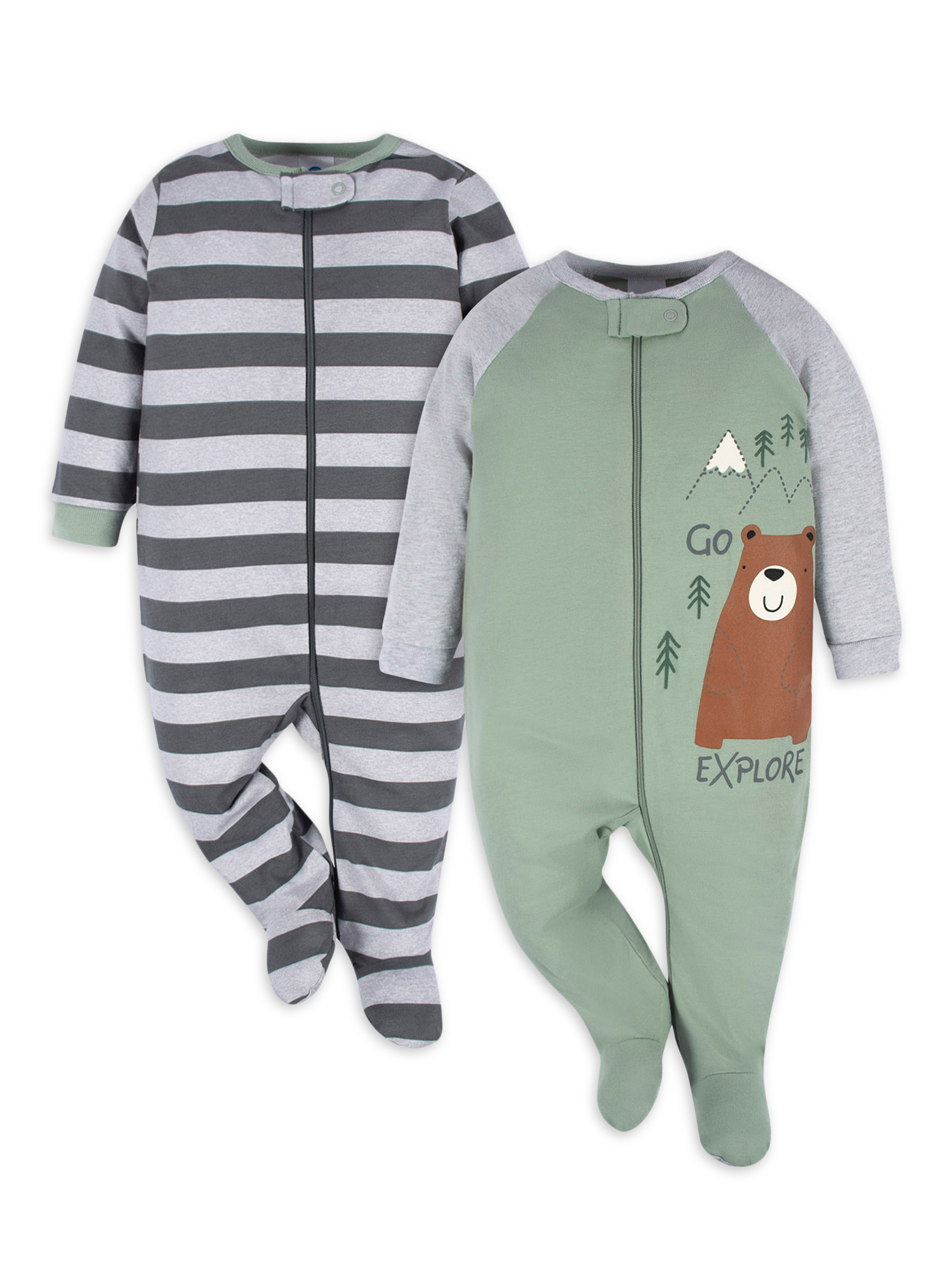 Gerber 2-Pack Baby Boy Sleep and Play Pajamas photo 1
