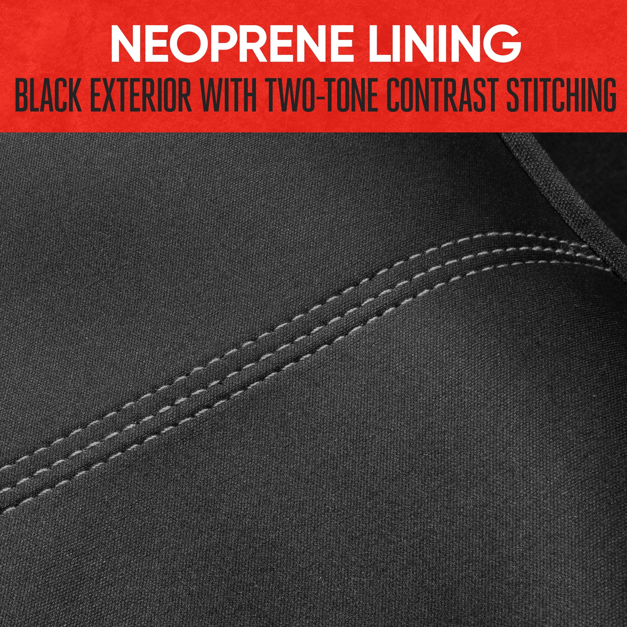Motor Trend SpillGuard Waterproof Rear Split Bench Seat Covers for Trucks Rear Seat Cover Only - Black Car Seat Covers, Back Seat Covers Only - Durable Neoprene Spill Resistant for Kids & Dogs