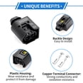 thumbnail image 3 of Conector de terminal de cable hembra impermeable de 2 pines para bobina de encendido para Roewe 305 360MG 1 juego, 3 of 6