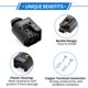 thumbnail image 3 of Conector de terminal de cable hembra impermeable de 2 pines para bobina de encendido para Roewe 305 360MG 1 juego, 3 of 6
