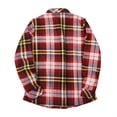 thumbnail image 3 of LowProfile Button Down Shirts for Women Plus Size Long Sleeve Casual Tops Plaid Fleece Lined Jacket Up Fuzzy Checkered Flannel Winter Fall Blouse, 3 of 7