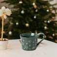 thumbnail image 1 of 1 pieza de vajilla navideña, regalo de Navidad para cenas en interiores, fiestas y comedores Taza verde, 1 of 8