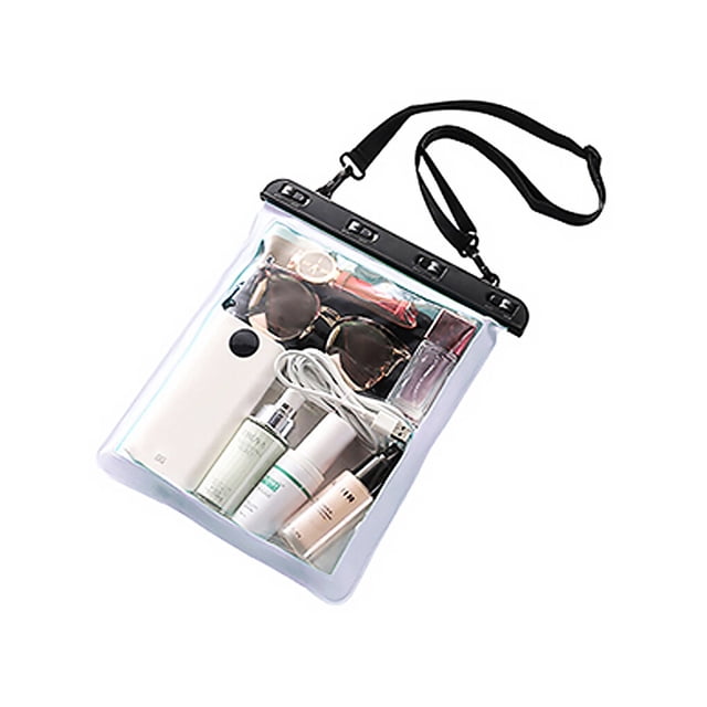 Waterproof Shoulder Bag Swimming Surfing Beach Water Playing Phone Transparent Toiletry Pouch