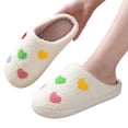 thumbnail image 5 of Domzle Womens Mens Slippers Retro Memory Foam Cute Cartoon Plush Fluffy Warm Faux Fur Lined Slippers Indoor House Home Winter Shoes, 5 of 5