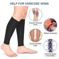 thumbnail image 2 of Graduated Calf Compression Sleeves, Medical Footless Compression Socks Men Women Shin Splints Leg Brace, 2 of 5