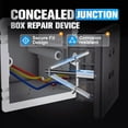 thumbnail image 4 of COM1950s Electrical Box Repair Device for Concealed Junction Boxes,86/118 Type Steel Outlet Fixing Kit,Stabilizes Loose Wall Sockets with Quick Installation and Rust-Resistant Design, 4 of 8