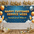 thumbnail image 5 of Festive Design Happy Customer Service Week Appreciation Banner for Corporate Event Office Celebration Thank You, 5 of 7