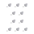 thumbnail image 2 of Advancent Soporte de campamento de vidrio cuadrado de 10 piezas - Dispositivo de elevación de asiento de amplio Pared de elevación de asiento semicírculo(8-10)M 10Conjunto, 2 of 6