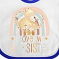 thumbnail image 4 of Inktastic Newborn Infant Baby Girls I Love My Big Sister Boys or Girls Baby Bib, 4 of 4