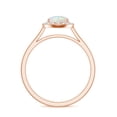 thumbnail image 3 of Natural Pear Shaped Opal Halo Engagement Ring with Moissanite in Rose Gold Plated/ 925 Sterling Silver| Teardrop October Birthstone, Birthday, Anniversary, Wedding Jewelry, Ring Size 8, 3 of 4