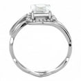 thumbnail image 3 of High polished (no plating) Stainless Steel Ring with AAA Grade CZ in Clear for Women Style DA357, 3 of 5