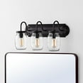 thumbnail image 6 of JONATHAN Y Gaines 19.3" 3-Light Farmhouse Industrial Iron Mason Jar LED Vanity, Oil Rubbed Bronze/Clear, 6 of 9