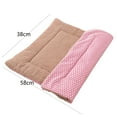 thumbnail image 2 of Small Dog Bed Washable Dog Crate Mattress Calming Fluffy Anti Anxiety Dog Beds Deluxe Plush Dog Mat With Anti Slip Bottom Polyester, Multi-Color S, 2 of 3