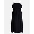 thumbnail image 5 of Time and Tru Women's Sleeveless Smocked Midi Dress, Sizes XS-XXXL, 5 of 5
