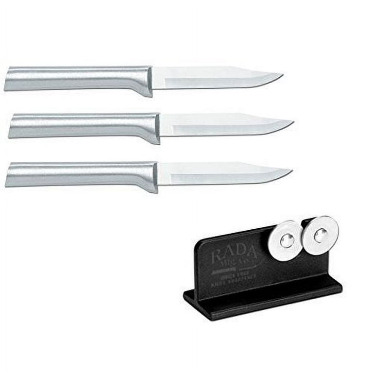 Rada Cutlery 3 Pack Paring Knife Plus R119 Knife Sharpener