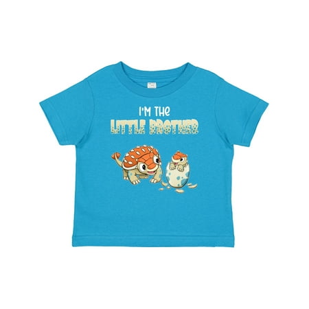 

Inktastic I m the Little Brother Ankylosaurus Bros Gift Baby Boy T-Shirt
