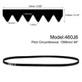 thumbnail image 2 of 2 Pack 460J6 PJ V-Ribbed Belt 6 Ribs 46" Length x 0.55" Width x 0.14" Height, EPDM Rubber Micro V Belt, 2 of 5