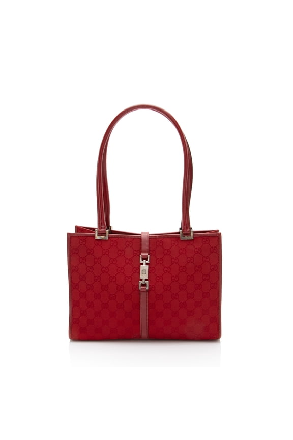 Pre-Owned Gucci Vintage GG Canvas Bardot Shoulder Bag