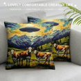 thumbnail image 3 of Orinice Cows Flying Saucer Mountain Range Graphic Decorative Throw Pillow Cover for Home Couch Living Room Bed Sofa - Printed on Both Sides - 1PC 20x20in, 3 of 5